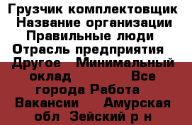 Грузчик-комплектовщик › Название организации ­ Правильные люди › Отрасль предприятия ­ Другое › Минимальный оклад ­ 21 000 - Все города Работа » Вакансии   . Амурская обл.,Зейский р-н